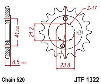 Vyvodové koliečko Afam Honda XR400 ,TRX400