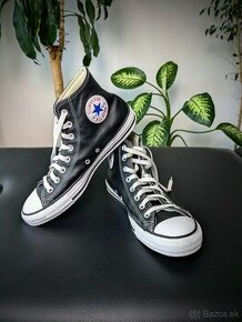 Converse Kožené Chuck Taylor All Star Hi - 41,5 čierne