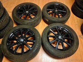 Predam Original elektrony Skoda 5x112 R18 a zimne pneu