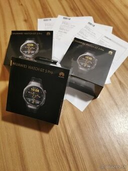 Huawei Watch GT 5 Pro 46 mm, čierne, NOVÉ, 2 r. záruka