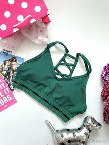 Victoria’s Secret PINK zelena športova podprsenka XS
