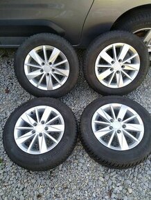 Alu 5 x 112 15 VW,Škoda,Seat + zimné pneu. - 1