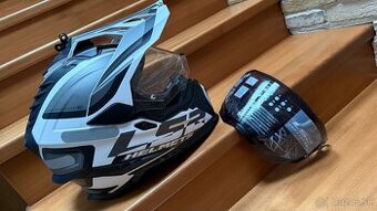 ENDURO Prilba LS2 MX701 EXPLORER ALTER MATT BLACK WHITE