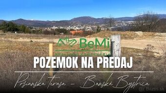 Stavebný pozemok 1208 m2, výhľad na mesto, Banská Bystrica