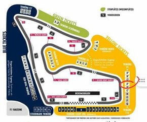 F1 Rakúsko 1 lístok (tribúna) - nedeľa