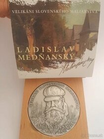 Veľká, 80 mm Ag 999 medaila Ladislav Medňanský