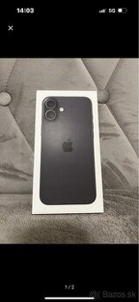 Nový Apple Iphone 16 128gb Black