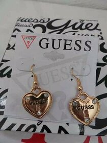 Nove nausnice GUESS  zlate srdiecka