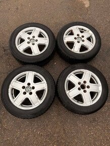 4 ks ALU DISKY VW, ŠKODA  5x112 16"  PNEU 205/60 16"