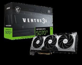 MSI NVIDIA GeForce RTX 5070 Ti 16G VENTUS 3X OC