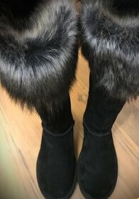 LUXUSNÉ čižmy UGG s kožušinou, veľ.37