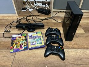 XBOX 360 + 3 ovládače a 55 hier + kinect - 1