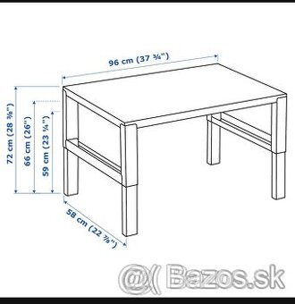 Pahl stol ikea  biela/tyrkysova 96x58cm