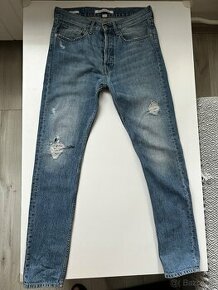 Pánske,kvalitné džínsy, skinny Calvin KLEIN - 31/34 - 1