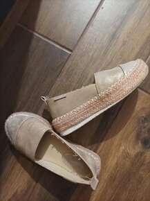 VICES zlaté espadrilky v.37, ZARA sandále 39 - 1