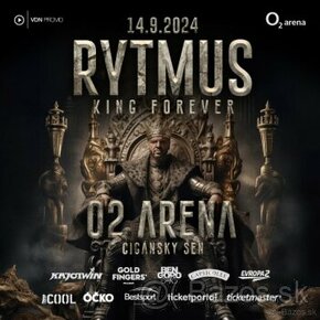 Rytmus O2 Aréna Praha - 2 vstupenky