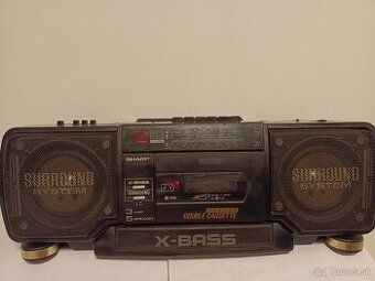 Sharp WQ T 352H bk radiomagnetofon retro 2 kazeťák