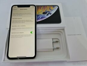 IPHONE XS SILVER 64GB ZÁRUKA - VEĽMI PEKNÝ STAV - 1