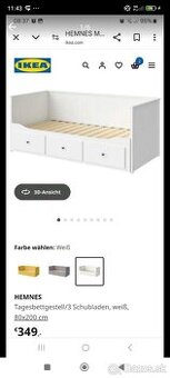 Hemnes posteľ