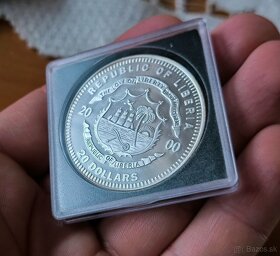 Strieborna minca 20 dollars Helsinki v PROOF