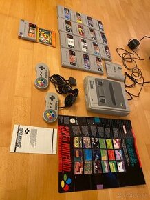 Nintendo SNES zbierka + 16hier + príslušenstvo