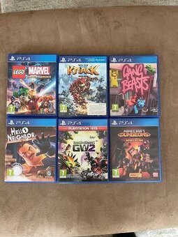 Hry na Playstation 4 - Minecraft dungeons, Knack II ..