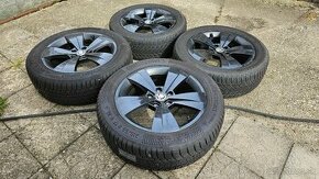 ❗PREDAM SADU KOLIES 5×112 R17 PNEU 215/55 R17 VW,ŠKODA