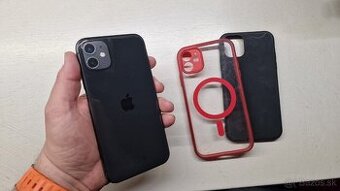 Apple iPhone 11 black 64GB + obaly