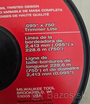 Milwaukee struna 2.4mm originál