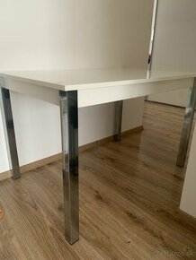 Jedálenský stôl biely 120x80 - 1