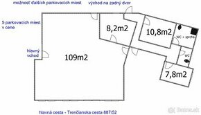 Prenájom obchodného priestoru pri hlavnej ceste v Bánovciach