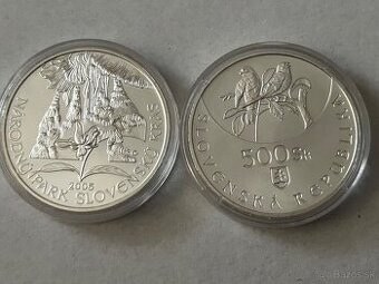 500 Sk Slovenský kras 2005 - strieborná minca bk - 1