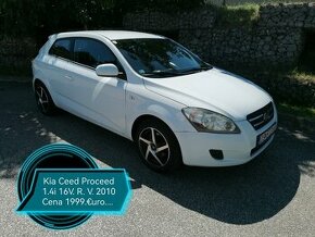 Kia Ceed Proceed 1.4i 16V R. V. 2010  Cena 1999.€