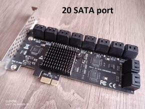 10 / 20 portová SATA III PCI Express karta - 1