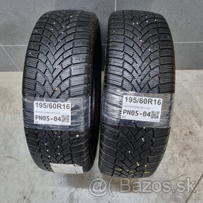 Zimné pneumatiky 195/60 R16 BRIDGESTONE DOT2122