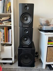 Aktívne reproduktory M-Audio Bx8 + subwoofer SBX10