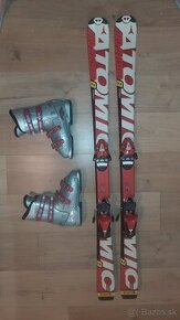 predam lyže ATOMIC RACE 8 130CM a lyžiarky NORDICA 23-23,5