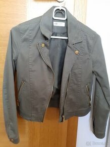 Sezónny kabátik H&M veľkosť 146 zelený, cena 9 eur