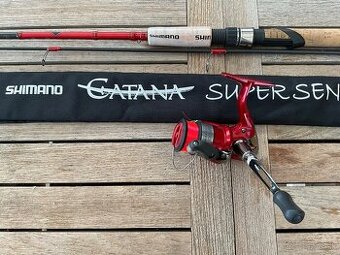 Predám prívlačový set Shimano Catana prút s navijakom