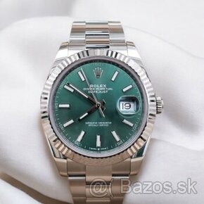 Rolex Datejust 41mm Green Mint White Gold/Steel - 1