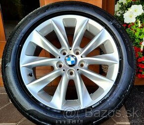 alu R18 5x120 orig. BMW X3, pneu letné / zimné 245/50 - 1