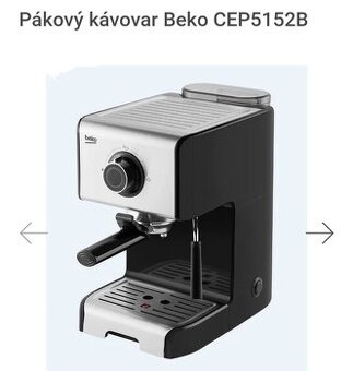 Pákový kávovar Beko