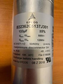 AC Kondenzator EPCOS 133uF / 500V - 1