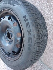 R15 zimná sada, rozteč 5x100, 185/60r15, Nexen Winguard