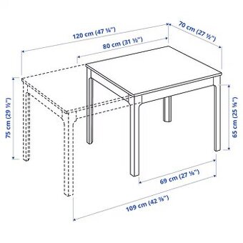 Stôl rozkladací IKEA EKEDALEN