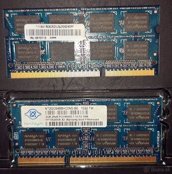 2 GB 1066MHz  DDR3 SO-DIMM