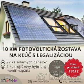 FOTOVOLTICKÁ ZOSTAVA 10kW fotovoltaika