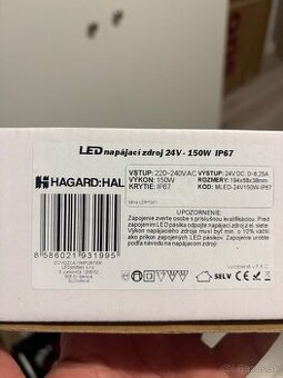 LED napájací zdroj MLED-24V/150W,DC6,25A  IP67