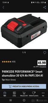 Parkside performance bateria 4ah smart