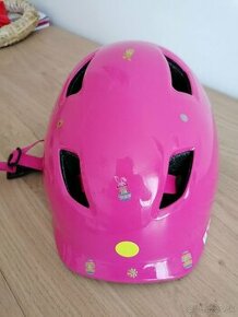 Dievčenská cyklistická prilba BTWIN KH 500 Pink 53-56 cm